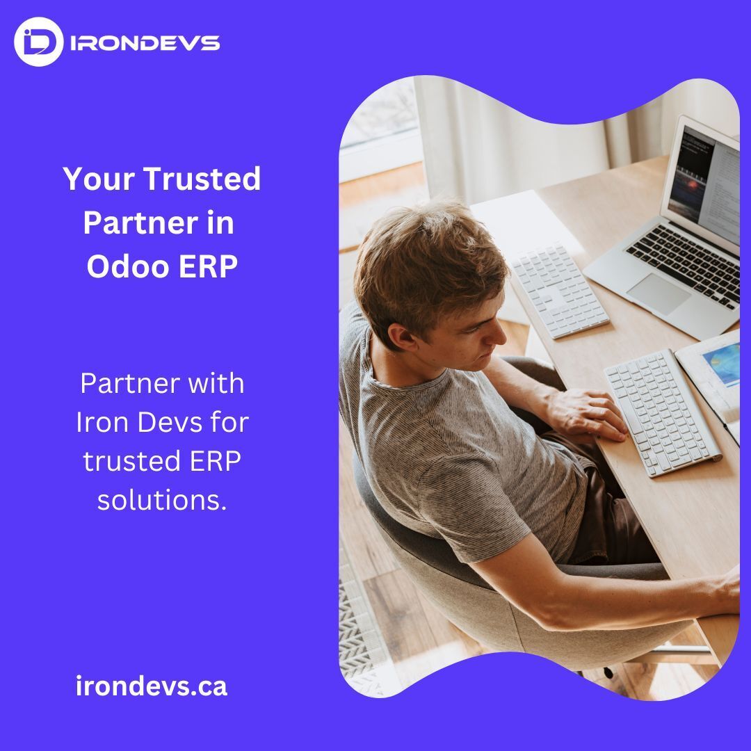 Irondevsdigital's tweet image. From setup to support, our team ensures your Odoo ERP system is tailored to meet your business demands effectively. Partner with us for success!

#OdooPartner #ERPCanada #IronDevsDigital #BusinessSolutions