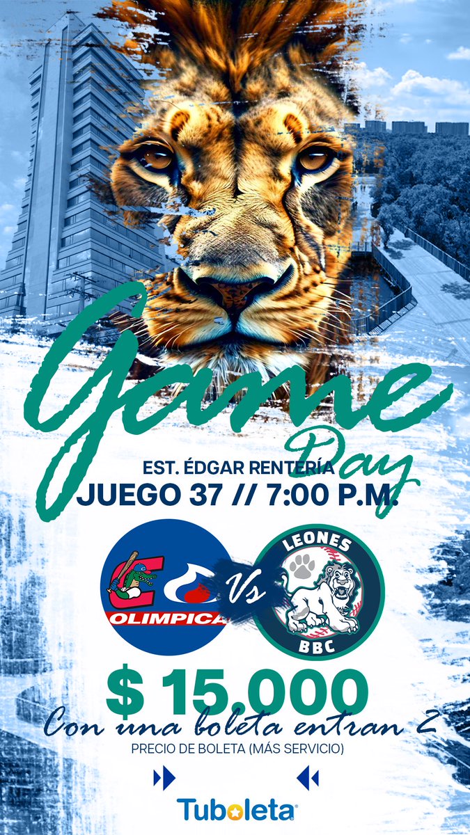 Juego del día⚾️.

🆚: <a href="/caimanesLPB/">Caimanes de Barranquilla</a> 
🕰️: 7:00pm
🏟️: Édgar Rentería 
🎟️: tuboleta.com/es/eventos/lig…