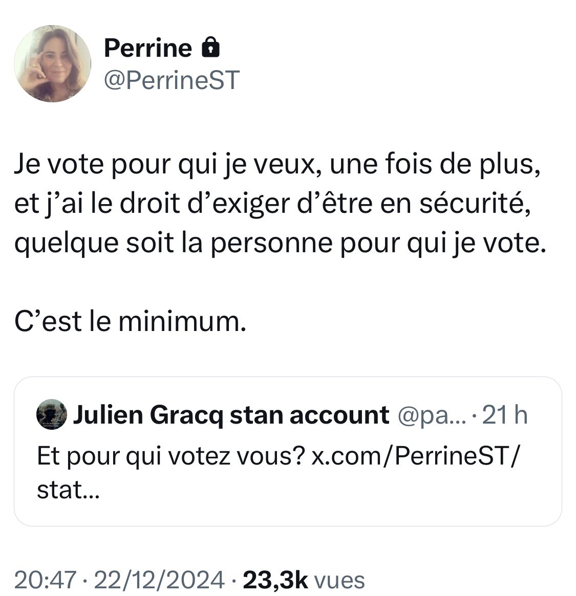 xeff's tweet image. Vous avez le droit d’exiger que ceux pour qui vous avez voté, s’ils sont élus, appliquent leur programme.
Et c’est tout.
