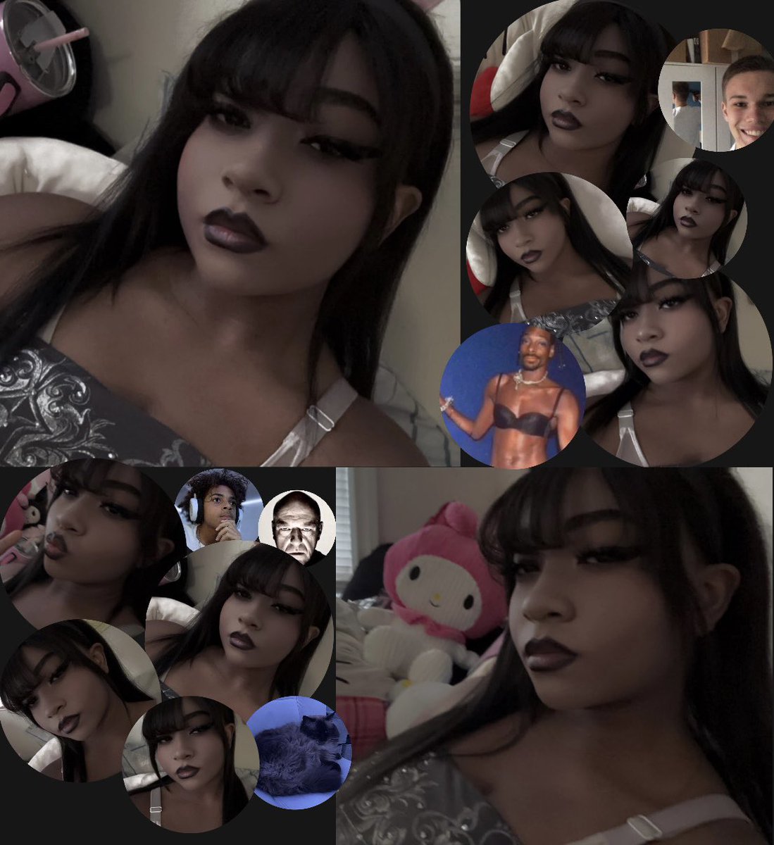 Bl0odyorganz's tweet photo. Makeup from yesterday looked way better, I locked in on my lips this time so we up chat 👅👅👅👅 https://t.co/wZJTe03QX1
