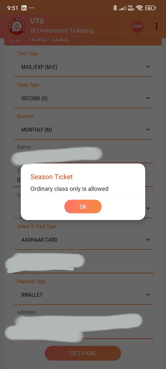 tweetamitkumar's tweet image. Unable book season ticket from UTS app for pen to suberbun station, earlier also we noticed that but still issue is unresolved. Attached screenshot for your reference.

We have to book a season ticket for reserve route and that may not count as a business from pen station.