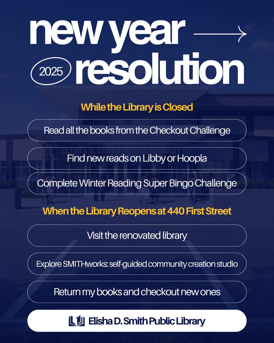 menashalibrary's tweet photo. Happy New Year, library friends! 🎉🥳🎆
We look forward to seeing you at the library in 2025! https://t.co/4mSQRGxREW