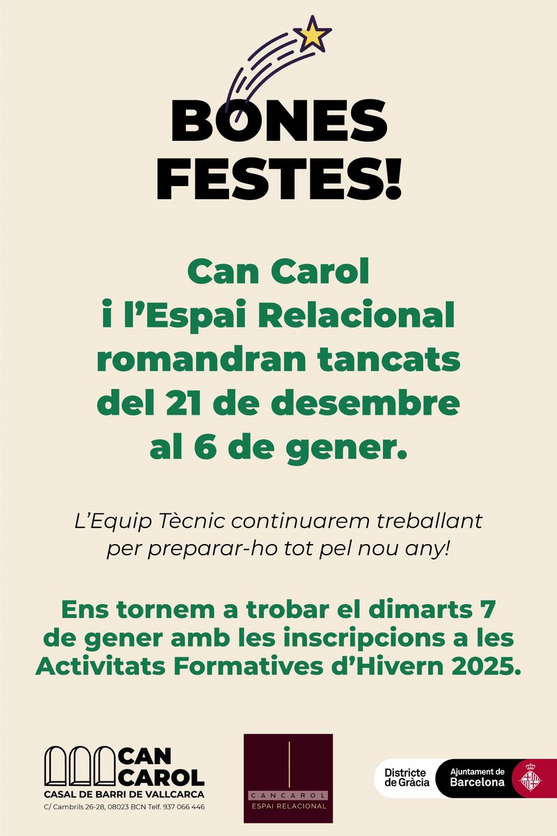 Casal de Barri Can Carol tweet media