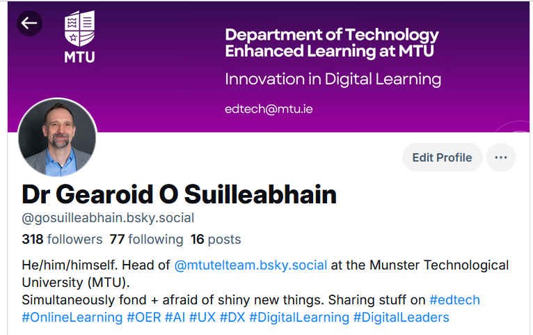 Dr Gearoid O Suilleabhain tweet media