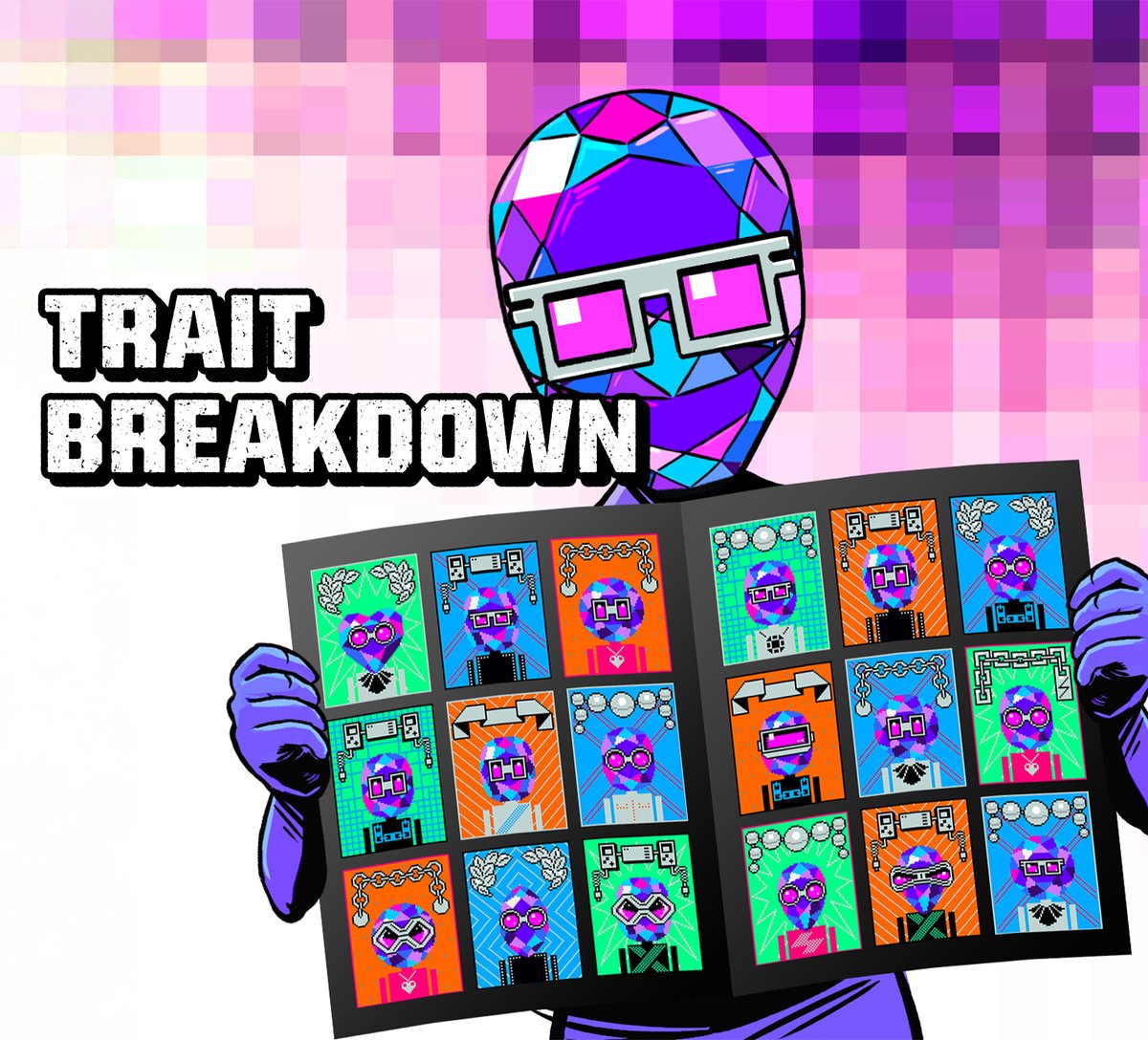 GeminionsBTC's tweet photo. + Geminions: Trait Break Down +
Crafted by the godfathers of pixel art, eBoy. A seamless fusion of jewelry, pop culture, and a retro aesthetic that screams OG vibes.
Let's dive into the gems 👇 https://t.co/JOtqAJFpzL