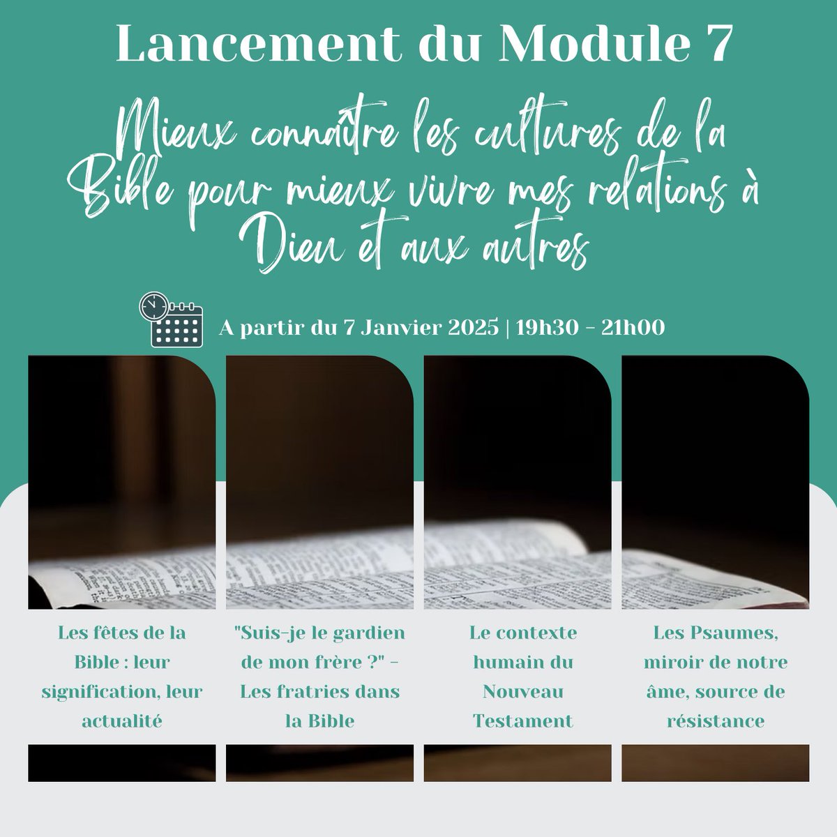 EmpreinteForms's tweet photo. 🎁 Juste avant les fêtes, deux beaux cadeaux pour l’année à venir : deux nouvelles formations « Ouvrons la Bible » avec Valérie Duval-Poujol, une à distance et une à Paris !

A retrouver sur le site 📲 https://t.co/G73q7L9oe9 https://t.co/oWQDKs3N50