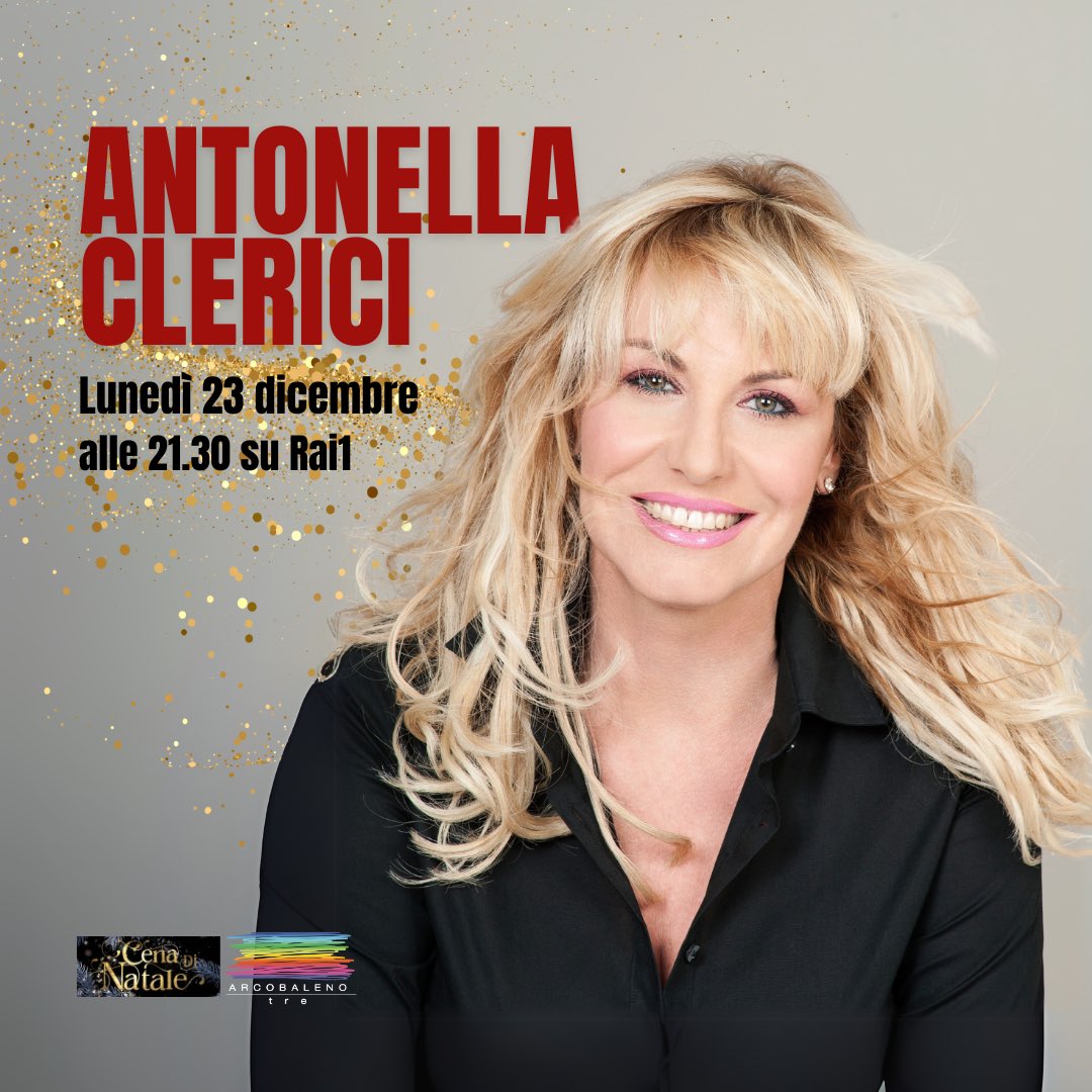 #CenadiNatale

Stasera alle ore 21:30 con <a href="/antoclerici/">Antonella Clerici⭐️</a> su <a href="/RaiUno/">Rai1</a> e in diretta streaming su <a href="/RaiPlay/">RaiPlay</a>.

#AntonellaClerici #Rai1
#ArcobalenoTre