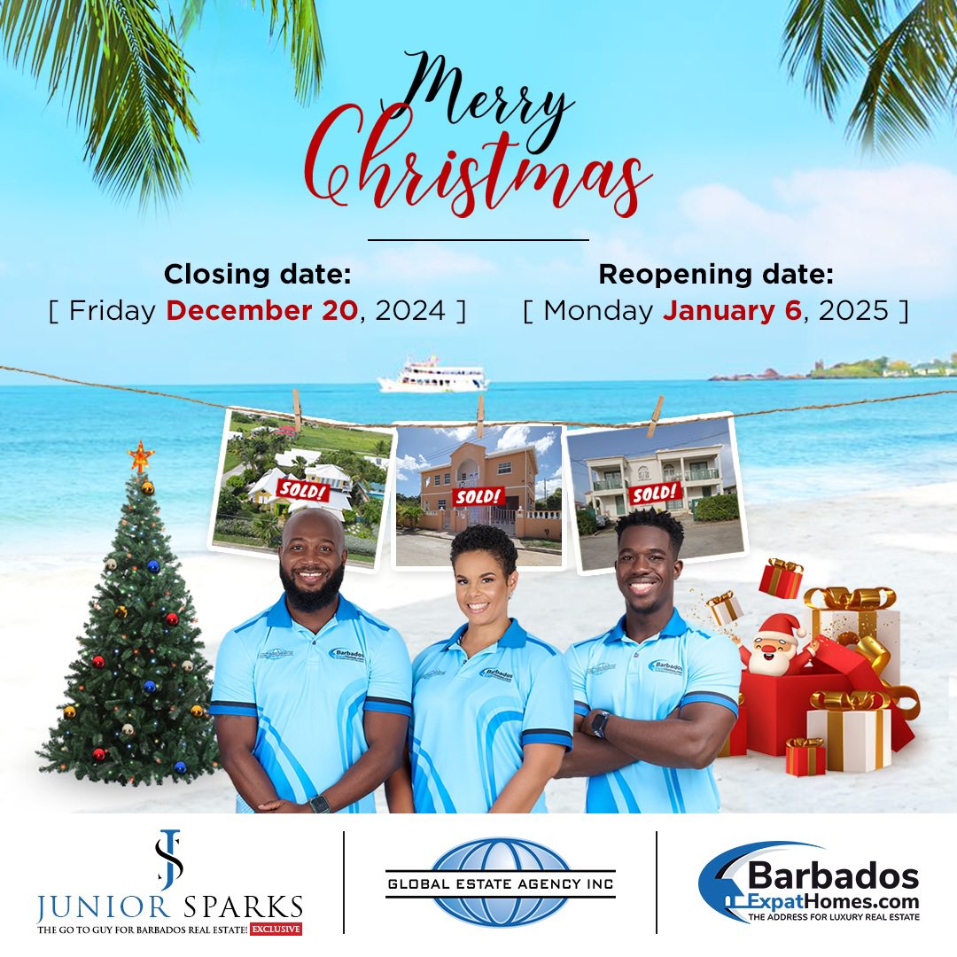 As the holidays approach, we want to express our gratitude for your continued trust. May the season bring you joy and a renewed sense of inspiration for the New Year💙😊

#barbados #merrychristmas #happyholidays #seasonofgiving