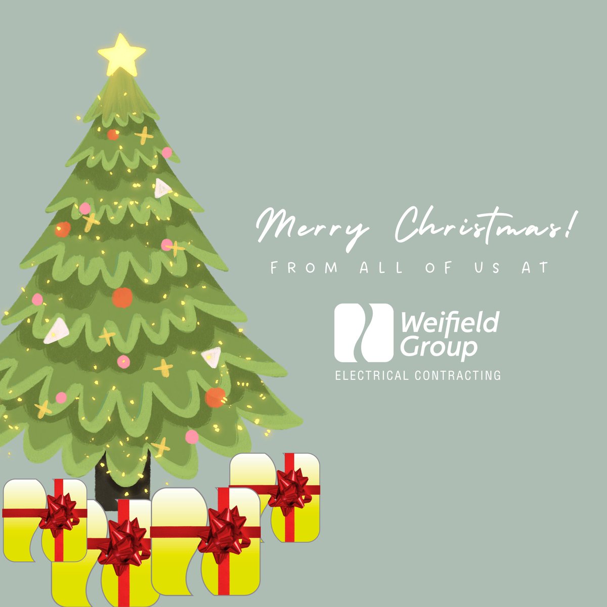 Wishing you and yours a Merry Christmas from everyone at Weifield!

We're so thankful for our amazing employees, clients, and partners who make who make everything we do possible. Your hard work, trust, and collaboration are the greatest gifts we could ask for! #WeifieldWay