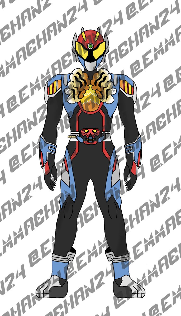 EmmaChan24's tweet image. I&apos;m using copyrights now because I&apos;m tired of my stuff getting stolen.

OC
Kamen Rider Furav Pop Burn Form
#仮面ライダーガヴ