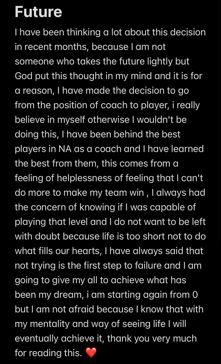 Si alguna vez me has considerado un amigo o una persona de confianza lee esto 
if you ever considered me a friend or a trust guy read this 
F/A as player for 2025