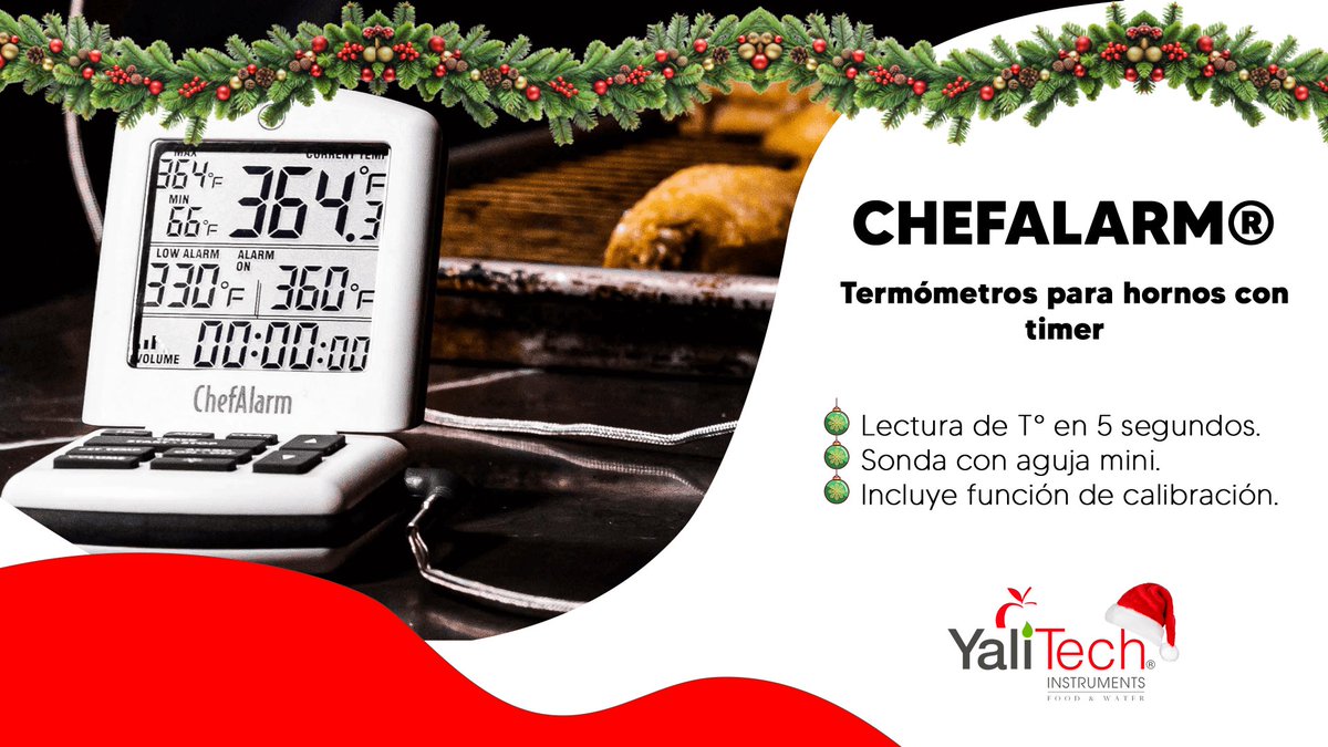YaliTec's tweet image. 🎄 El ChefAlarm: Tu mejor aliado para Navidad

✔️ Monitoreo preciso de temperatura.
✔️ Temporizador integrado para cocinar sin estrés.
✔️ Alarmas que te avisan cuando tu receta está lista.

📩 contacto@yalitech.cl | ☎ (+56 2) 28988221
#NavidadPerfecta #YaliTechChile #Temperatura