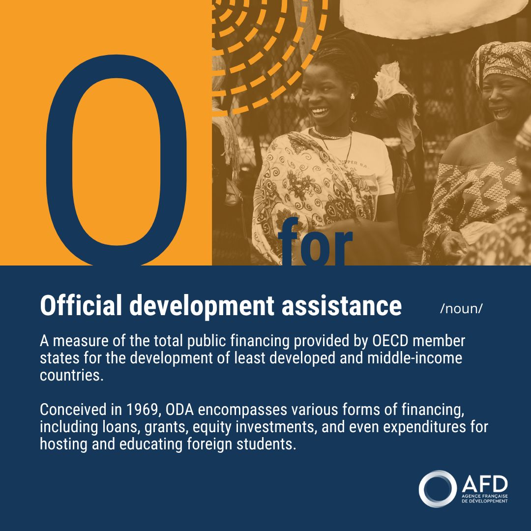 AFD_en's tweet photo. ✨As 2024 draws to a close, we invite you to discover the terms of development #OneDayOneWord!
🤔Let's start with "official development assistance" often abbreviated to ODA, where does this word come from and what does it mean?
Find its definition here ⤵ https://t.co/3U8fDZ2eYP