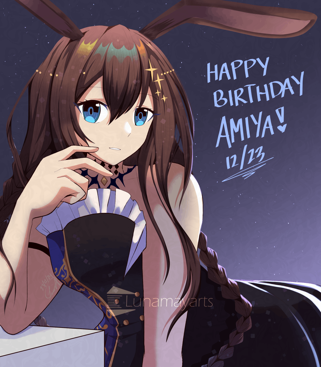 lunamayarts's tweet photo. Merry birthday Amiya!

Now to agonize whether I open my broke wallet for the skin >.<

#アークナイツ #Arknights #明日方舟 https://t.co/nvuOICH6e7