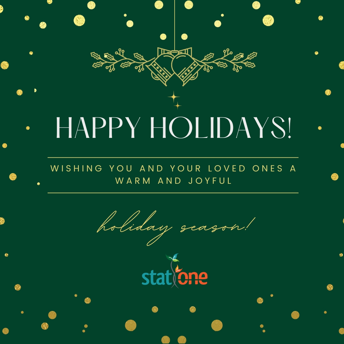 Happy Holidays from Stat One!