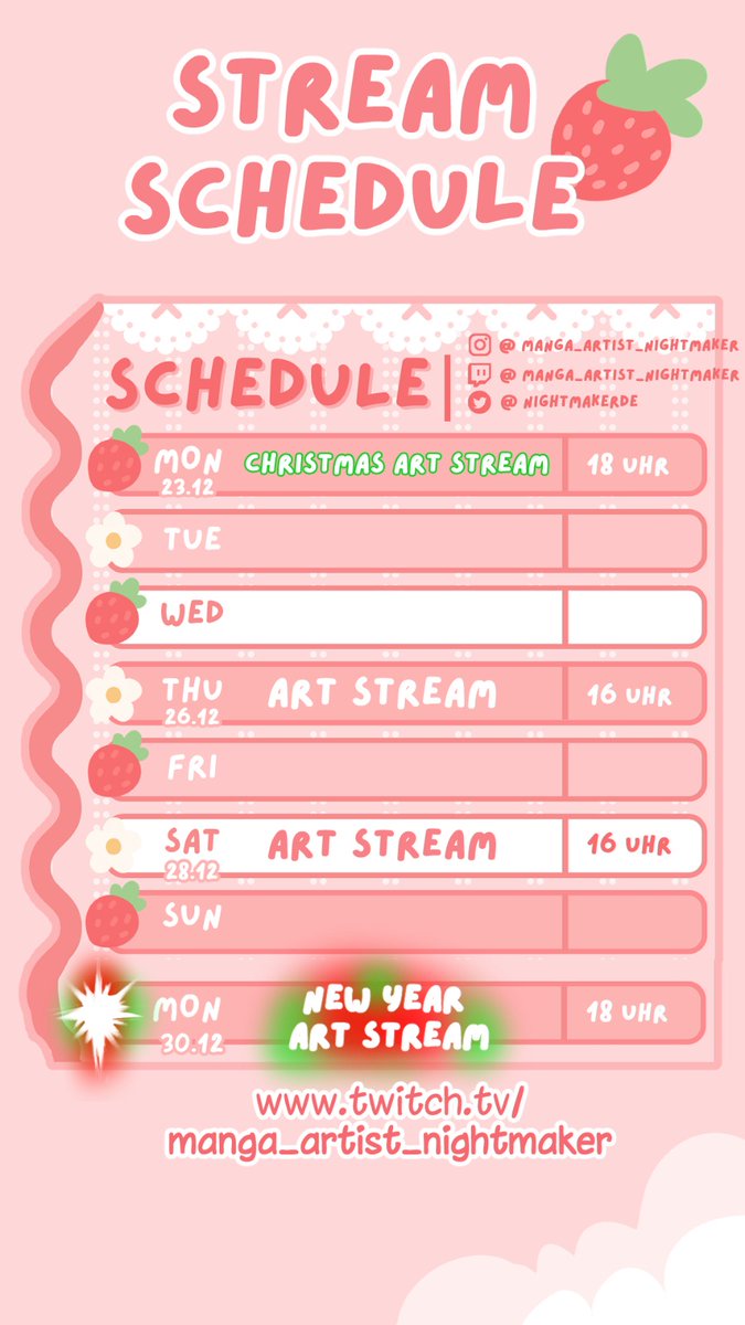 Ich streame heute! 
Man kann sich um 20 Uhr eine kleinigkeit wünschen! 💕🥰