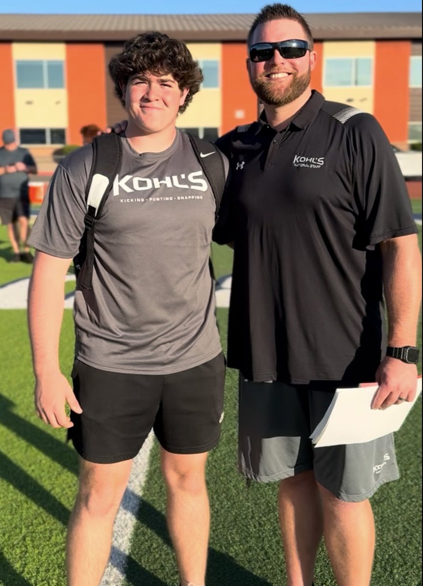 Hard work paid off and was able to Top Chart at the Kohl’s Western Showcase!! Honored to have earned an invitation to the Kohl’s National Underclassman Challenge.  #AZEliteSnapping <a href="/TurnerBernard1/">T</a> <a href="/Coach_Casper/">Coach Casey Casper</a> <a href="/KohlsHighlights/">Kicking, Punting, Long Snapping Highlights</a> <a href="/KohlsSnapping/">Kohl's Snapping Camps</a> <a href="/steverausch17/">Rausch Kicking</a> <a href="/bkullos/">Coach Ben Kullos</a>