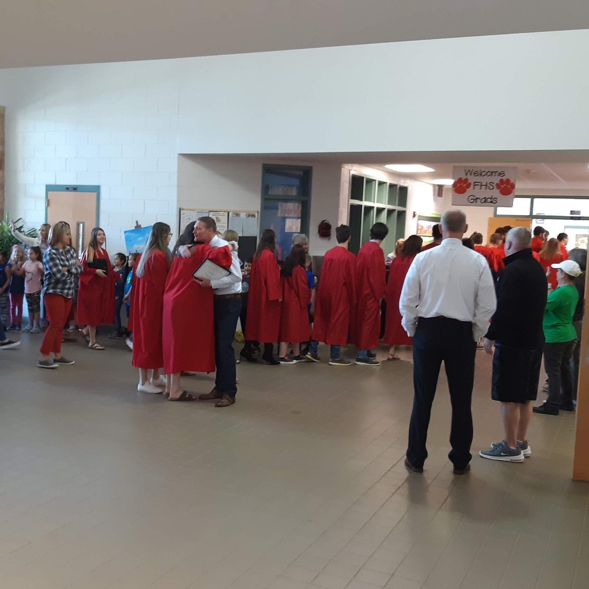 As I wrap up my time serving at NCDPI in January, I have been looking back at photos I took over the years. Such wonderful memories! This is Franklin High grads walking the halls at Cartoogechaye Elementary in Macon County April 2019 (think this was my first school visit w/ DPI).