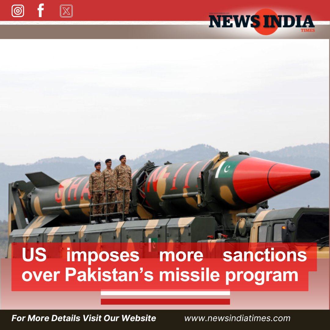 newsindia5's tweet image. 🚨 The US tightens sanctions on Pakistan over its missile program, aiming to curb proliferation and maintain regional stability. 

For More Details Visit Our Website:
newsindiatimes.com/us-imposes-mor…

#USSanctions #PakistanMissileProgram #GlobalSecurity #Geopolitics #NewsUpdate