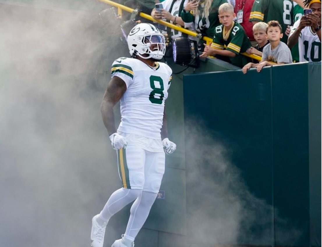 Zeus_Analytics's tweet photo. FREE Month Subscription to someone who likes if he scores tonight ✅

🏈Josh Jacobs
💻A.I Score: 8.4 

Bonus Longshot TD’s 🎁

🏈Christian Watson +200 FD
🏈Juwan Johnson +700 FD 

Hit that ❤️ Button For More Of These! https://t.co/uoEcfN2MFC