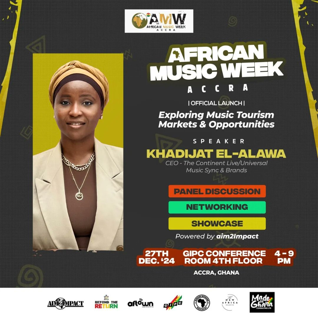 TICGhana's tweet photo. Meet The Speakers! 

Get ready for the African Music Week - Accra Launch 🎶🇬🇭 Join in for an impactful night of music, culture, and connections as we kick off the countdown to #AMWAccra2025! https://t.co/TQK84dH4nF