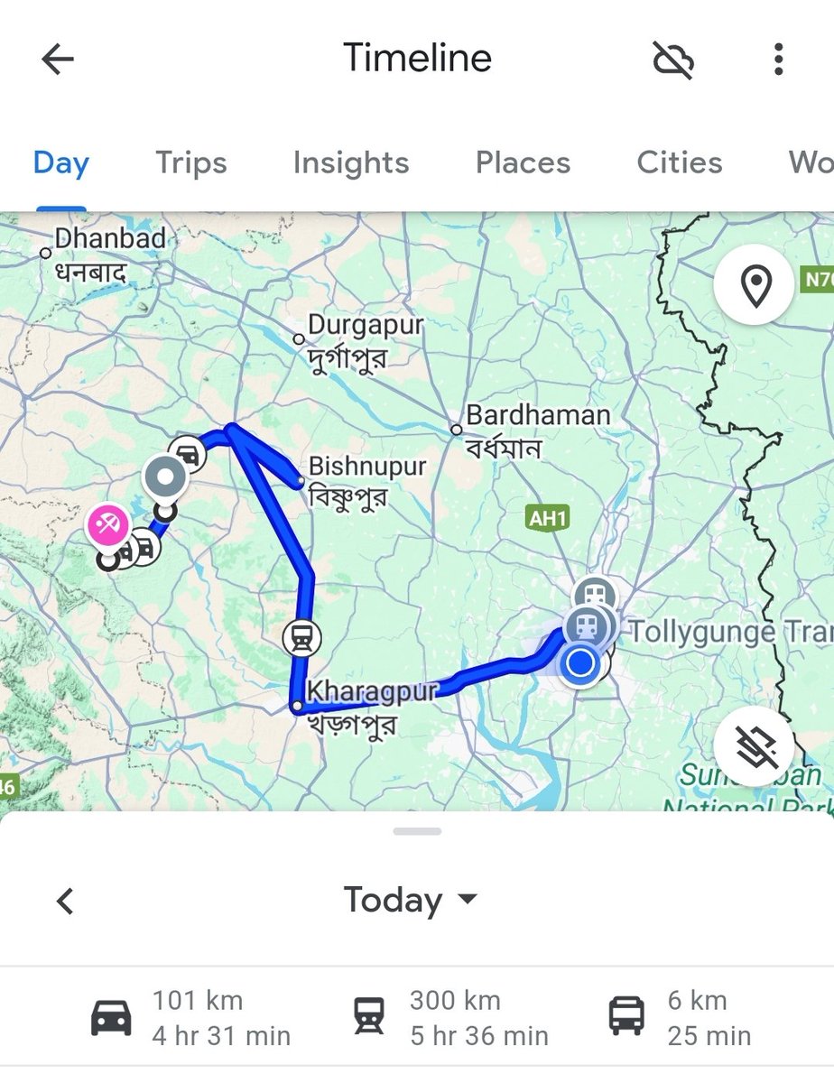 Titir12's tweet photo. 4 am to 4 pm: 1 km hiking, 15 km by e-rickshaw, 81 km by bus, 300 km by train, 15 km by metro, 10 km by couple of autorickshaws. 🚂
4 pm to 1 am: Work, meetings, presentations, development (already resolved one bug 😁)
Work hard, travel harder 💪
#MonsterMode #Travel https://t.co/zXe2pPp4F9