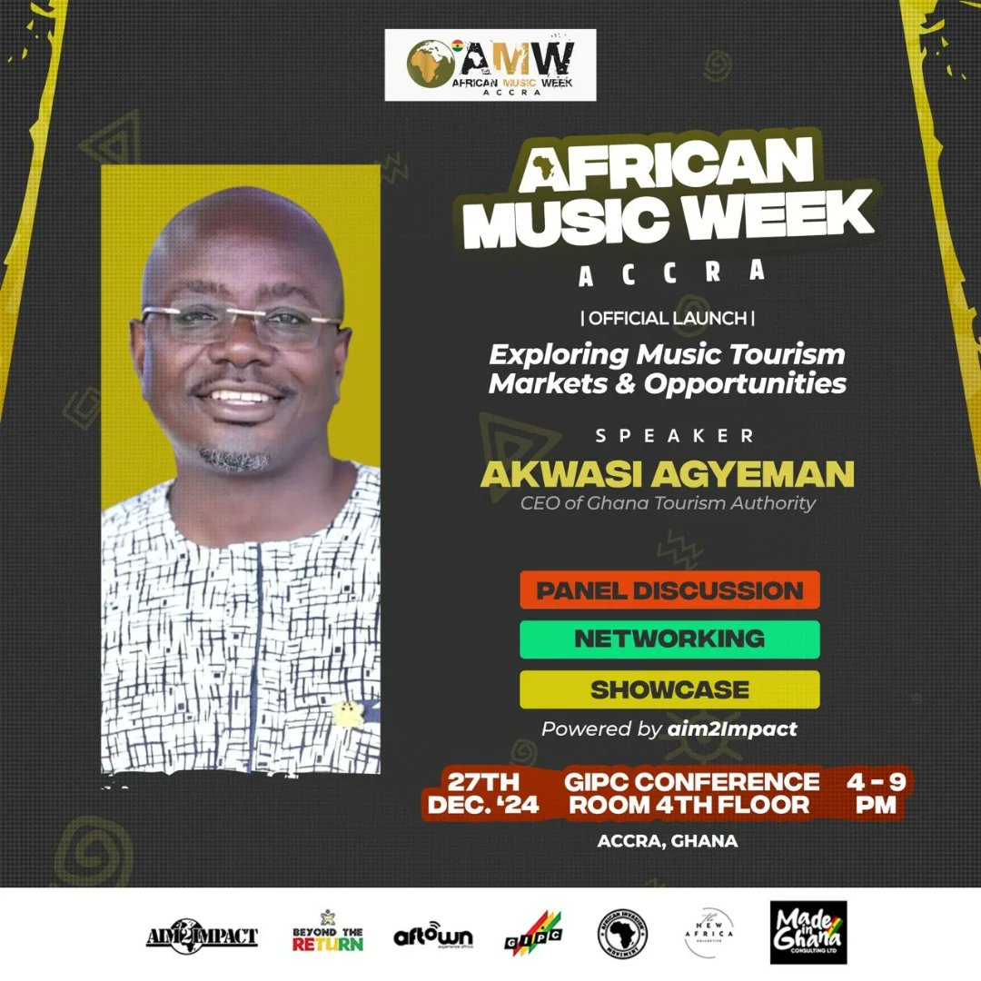 TICGhana's tweet photo. 🎤 Inspiring Keynotes &amp; powerful Panel Discussions on music tourism as a tool for industry development.

🌟 Networking with industry leaders.

🎶 Live Music Showcase featuring talents from Ghana 🇬🇭 &amp; Canada 🇨🇦. https://t.co/YWaLdaigxO
