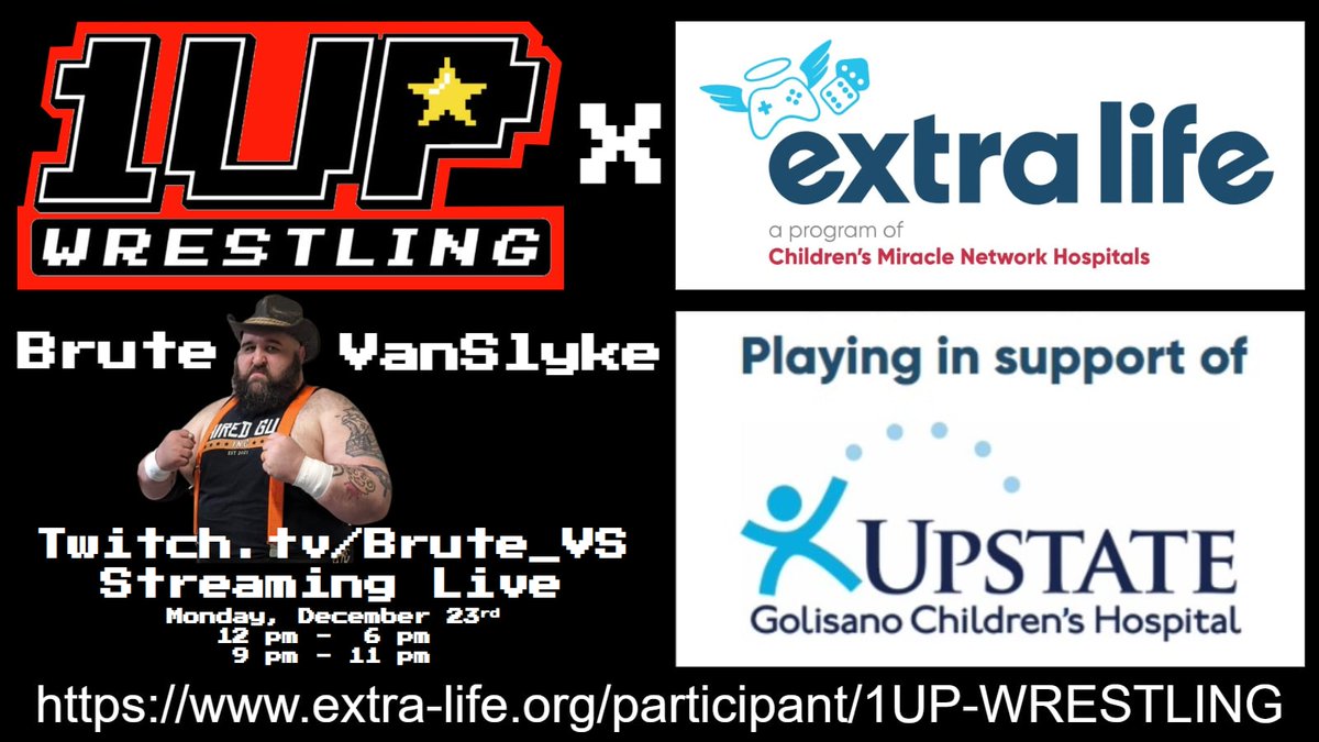 ❄️ Live on Twitch

It's a special Extra Life charity stream where I'll be raising money to help <a href="/1UpWrestling/">1UpWrestling</a> hit their $500 goal. We've already raised over $80 so let's see if we can top that today as I play ALL Merry Call to Arms!

Twitch.tv/brute_vs