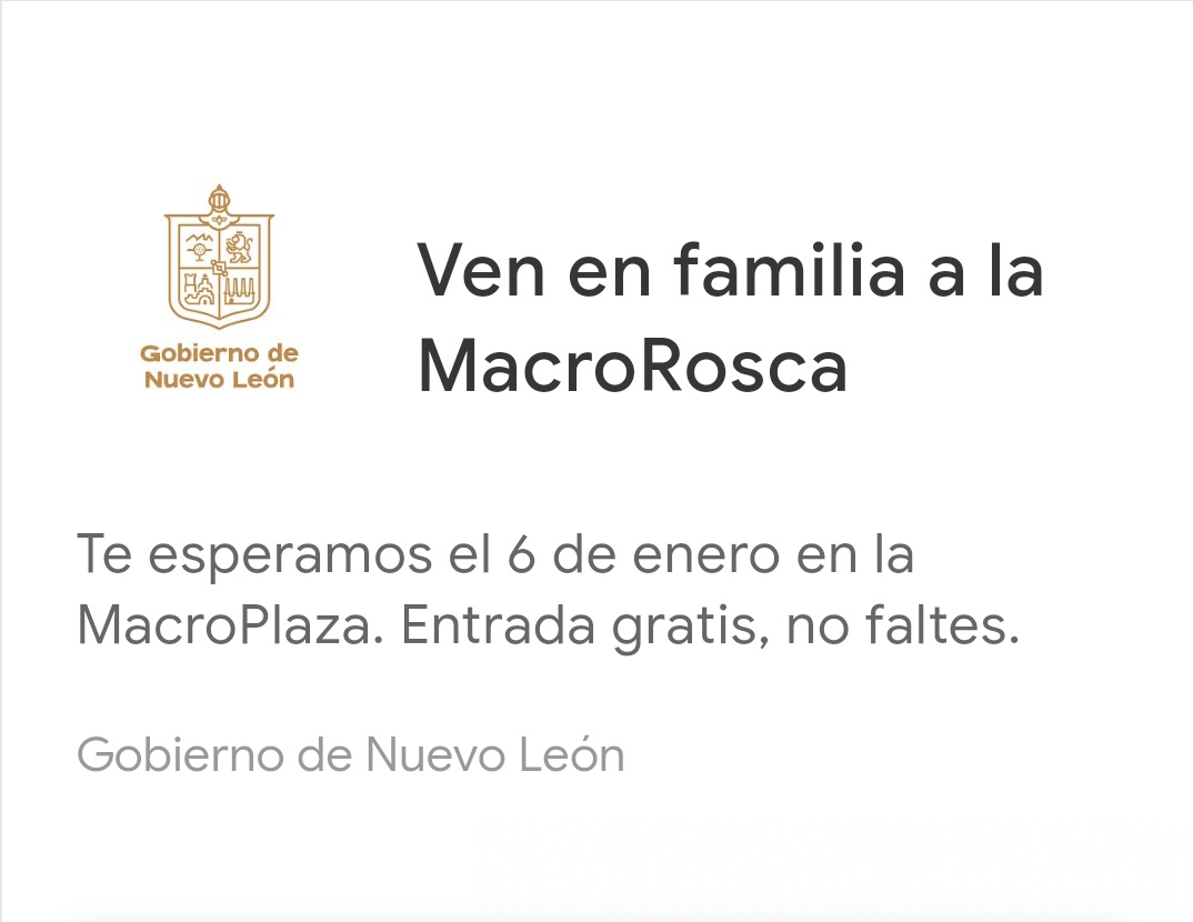 Yo le pediría gobernador Samuel García en ves de "megaroscas" se comporte institucionalmente, cesen las arbitrariedades y cumpla con su obligación constitucional y ya  publiquen los decretos con la actualización de valores catastrales de los municipios de Monterrey y San Nicolás,
