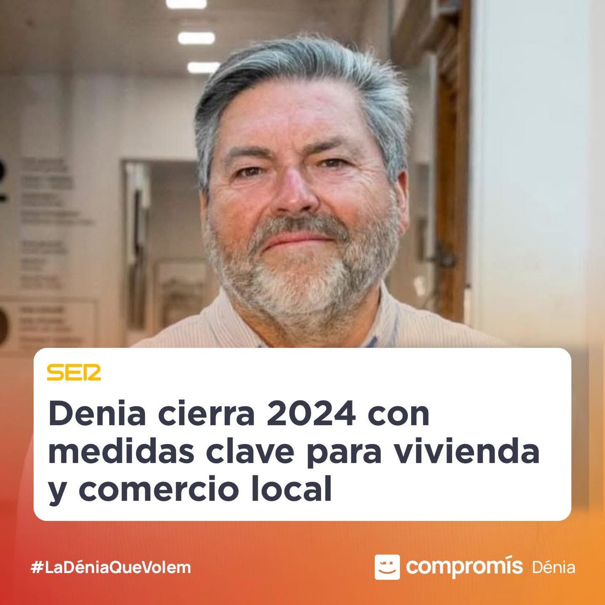 CompromisDenia's tweet image. #LaDéniaQueVolem🧡 posa el cabet a la feina per donar solucions a la gent. 

L’accés a la vivenda i el comerç local son prioritaris en els #GovernsAmbCompromís com destaca el Vicealcalde @Rafa_Carrio.

🎙️ Escolta l’entrevista a @radiodenia 👇

cadenaser.com/comunitat-vale…