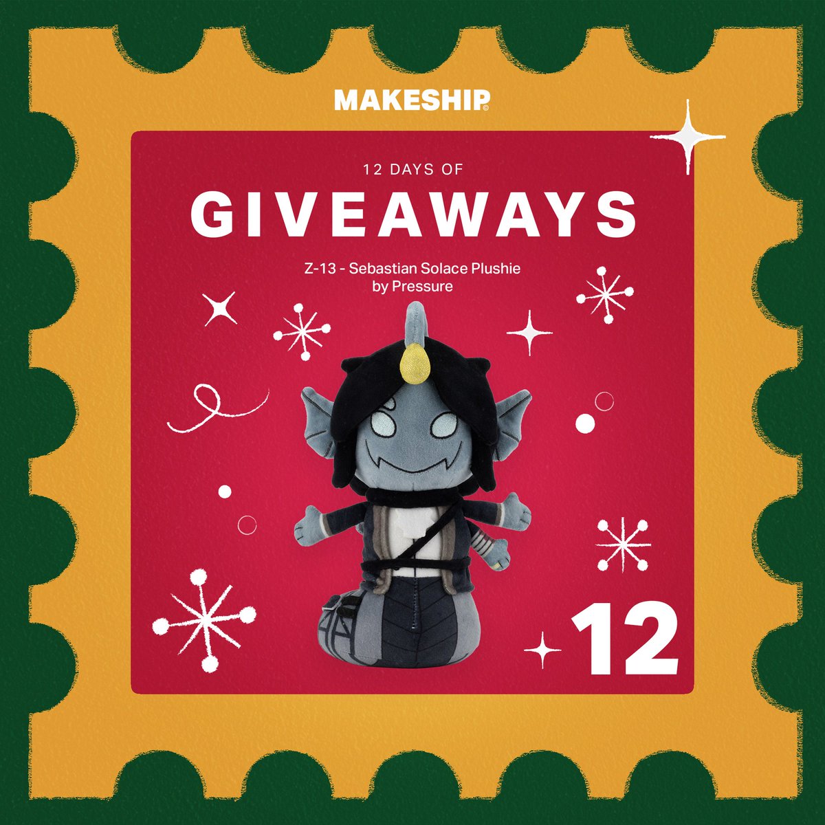 Makeship (@makeship) on Twitter photo ๐ MAKESHIP'S 12 DAYS OF GIVEAWAYS ๐
On the twelfth day of giveaways, @makeship gave to me: the highly sought after Sebastian Plushie from Pressure ๐ฑ๐ฃ
To enter, just:
1. Follow <a href="/Makeship/">Makeship</a> & <a href="/zerkichi/">๐ต๐ธzerumโท โบ โต โบ โธ</a>
2. Repost this tweet
TWELVE (!!) lucky winners will be chosen on December ๐ MAKESHIP'S 12 DAYS OF GIVEAWAYS ๐
On the twelfth day of giveaways, @makeship gave to me: the highly sought after Sebastian Plushie from Pressure ๐ฑ๐ฃ
To enter, just:
1. Follow <a href="/Makeship/">Makeship</a> & <a href="/zerkichi/">๐ต๐ธzerumโท โบ โต โบ โธ</a>
2. Repost this tweet
TWELVE (!!) lucky winners will be chosen on December
