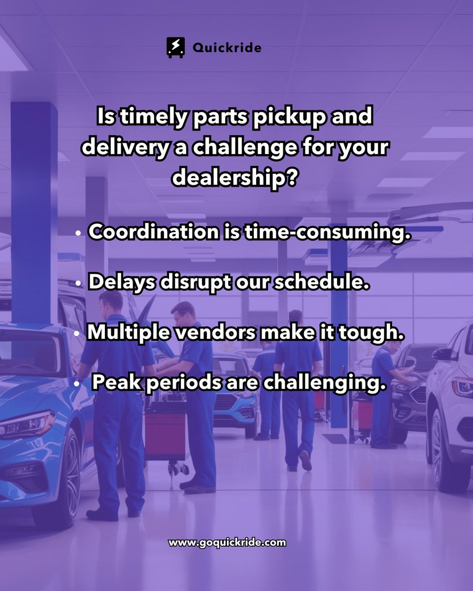 Is timely parts delivery a challenge for your dealership? Streamline logistics with a solution that ensures parts arrive on time, keeping your schedule on track and customers satisfied. Discover how to enhance efficiency today!