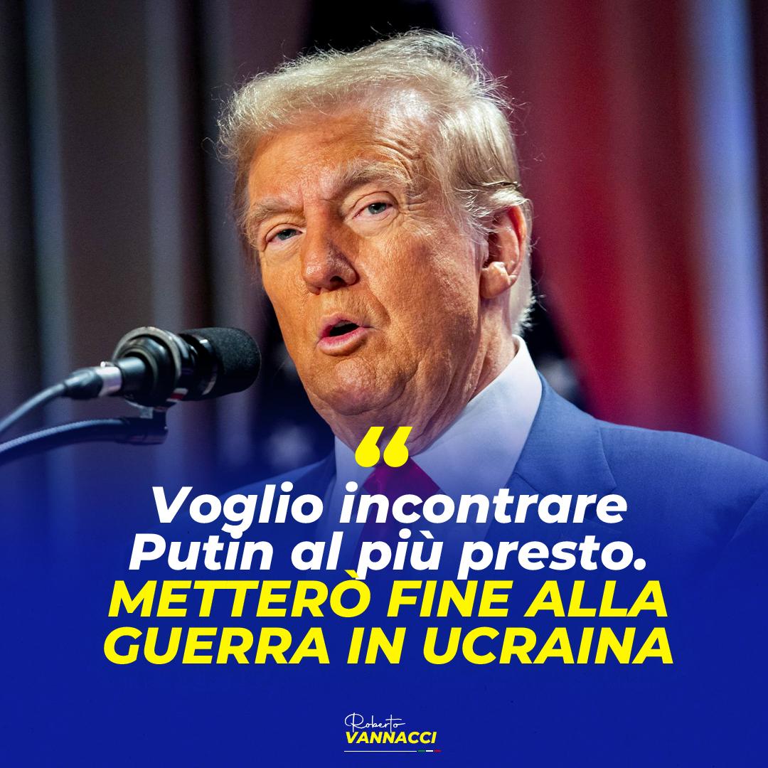 RoVannacci's tweet photo. Donald Trump propone un incontro con Putin per porre fine alla guerra in Ucraina, criticando la retorica di Biden. La pace gioverebbe all'Europa, riducendo spese militari a favore di sanità e istruzione.
#Vannacci #Lega #ilcoraggioVINCE #Trump #guerrarussoucraina #PutinVladimir https://t.co/NkN1lQp8VR