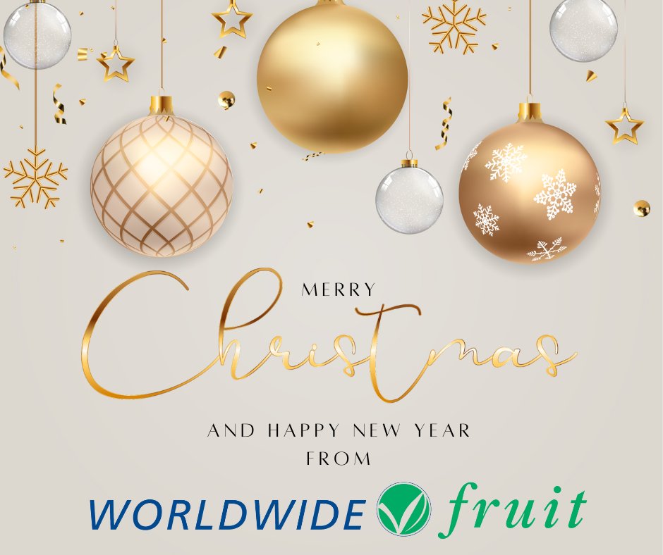 Wishing you all a very Merry Christmas and Happy New Year, from all at Worldwide Fruit 🍎🍐 🥑🍑