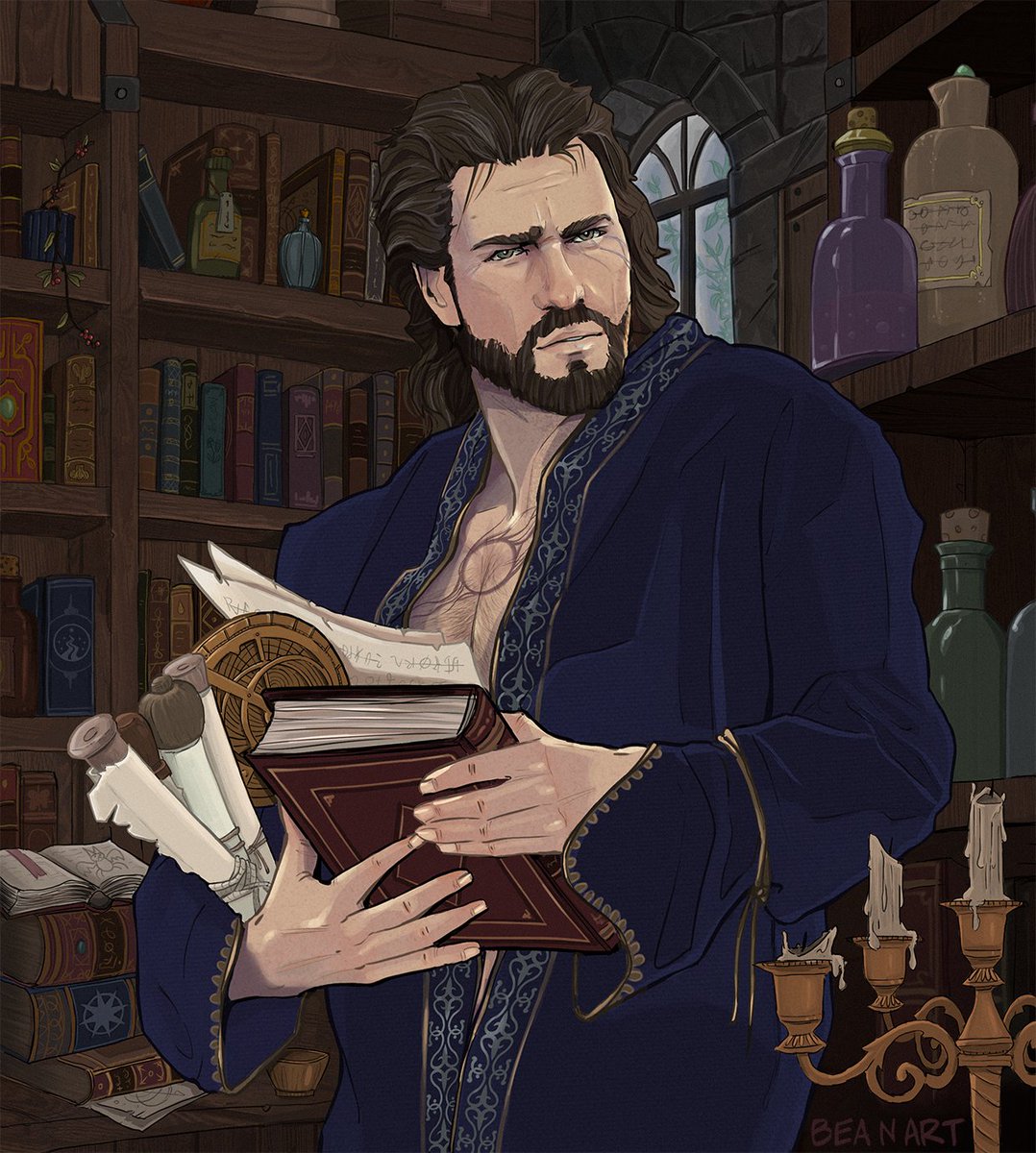 GreatRaceofYith's tweet photo. #Gale from #BaldursGate3 standing in his #waterdeep #wizard tower! 

Link to print in profile.

#bg3 #larianstudios #timdownie #galeofwaterdeep #galedekarios #baldursgate #baldursgate3fanart #bg3gale #fanart #Wizardry #library #wizardtower #larian #gameart https://t.co/JXeyJNqqg1