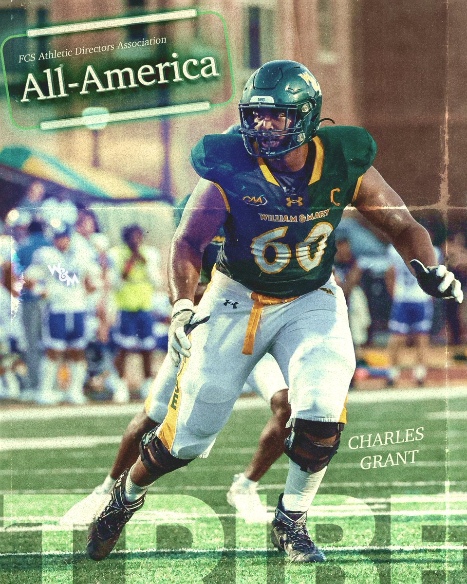 William & Mary Tribe Football (@wmtribefootball) on Twitter photo 1โฃ, 2โฃ, 3โฃ, 4โฃ, 5โฃ and now 6โฃ All-America honors for <a href="/CharlesGrant51/">Charles Grant</a>โผ๏ธ
Charles honored among an elite group of the nation's best 12 players on the FCS ADA All-America Team
โ
Associated Press
โ
AFCA
โ
Stats Perform
โ
Phil Steele
โ
FCS Football Central
โ
ADA
#GoTribe 1โฃ, 2โฃ, 3โฃ, 4โฃ, 5โฃ and now 6โฃ All-America honors for <a href="/CharlesGrant51/">Charles Grant</a>โผ๏ธ
Charles honored among an elite group of the nation's best 12 players on the FCS ADA All-America Team
โ
Associated Press
โ
AFCA
โ
Stats Perform
โ
Phil Steele
โ
FCS Football Central
โ
ADA
#GoTribe