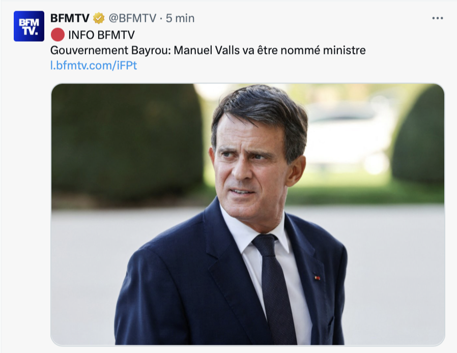 SelmaLabib's tweet photo. VALLS : a-t-on besoin d'autre chose pr comprendre que ce gvt sera le pire ramassis d'arrivistes, de réac' et d'ordures pro-patronales ? https://t.co/iDMlriuaJR