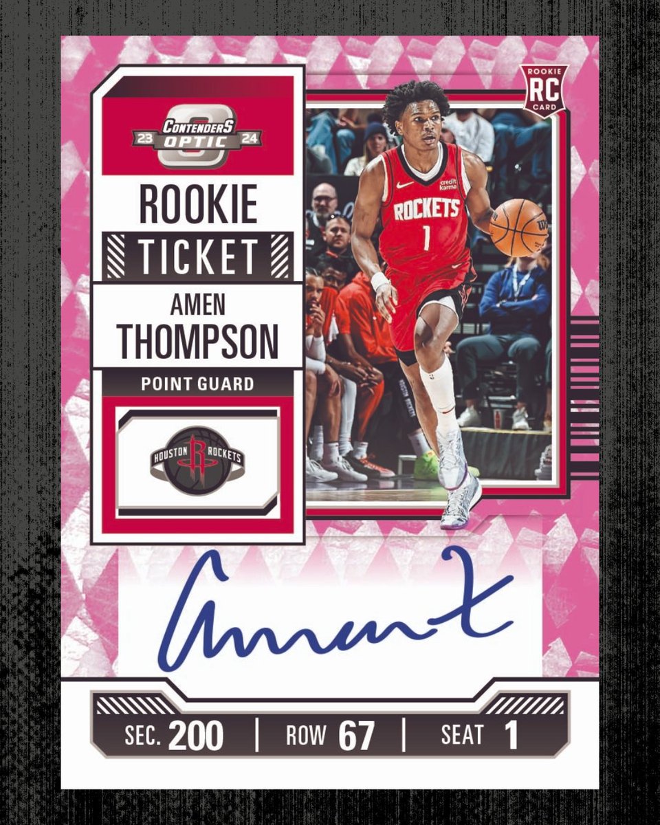 PaniniAmerica's tweet photo. 2023-24 Panini #ContendersOptic First Off The Line is available now here: https://t.co/dzyEgowGpX

Look for FOTL-Exclusive Autographs in Purple FOTL (#’d/18), Pink FOTL (#'d/13) and Black FOTL (#’d/3) parallels!

Chase the SSP Black Pandora Parallels and new SSP Crown Jewels!

#WhoDoYouCollect