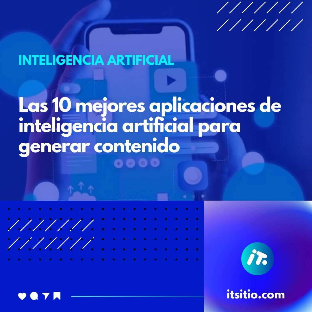 ITSitio's tweet photo. 🌐En un mundo donde la creación de contenido es clave para el éxito personal y profesional, las herramientas basadas en inteligencia artificial han emergido como aliadas indispensables.🤖
Descubre las herramientas⬇️
https://t.co/SxrEG9vln8
#IA #ITSitio #Innovacion #Tecnologia https://t.co/duVKa8vUEl