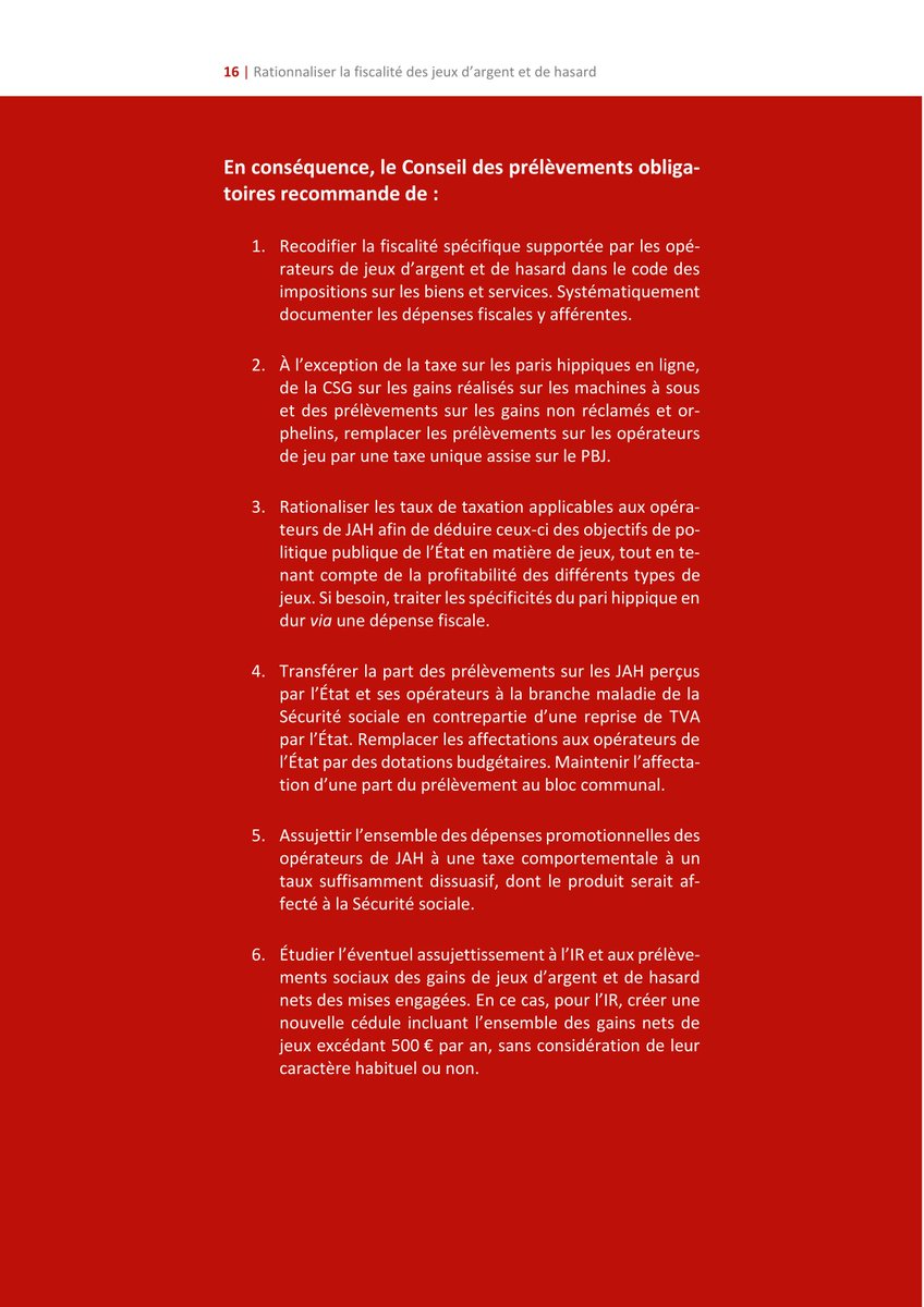 v_melot's tweet photo. Le conseil des prélèvements obligatoires, organe associé à la @Courdescomptes, publie aujourd’hui une note que j’ai eu l’honneur de coécrire : « rationaliser la fiscalité des jeux d’argent et de hasard ».
https://t.co/Ut4S7qNHlG (14 pages)

Quelques éléments d’explication : 🧵 https://t.co/yeCJWJWtl5