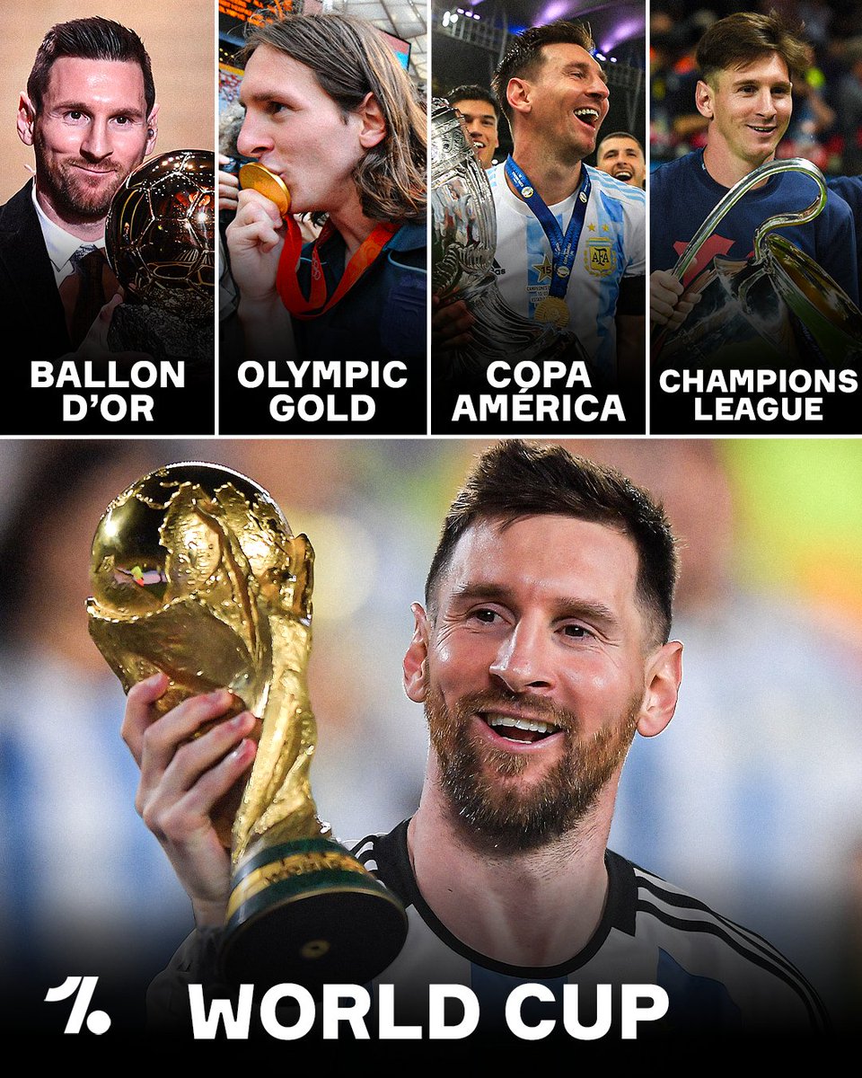 Lionel Messi is the only player to have won all of these trophies 🏆💫