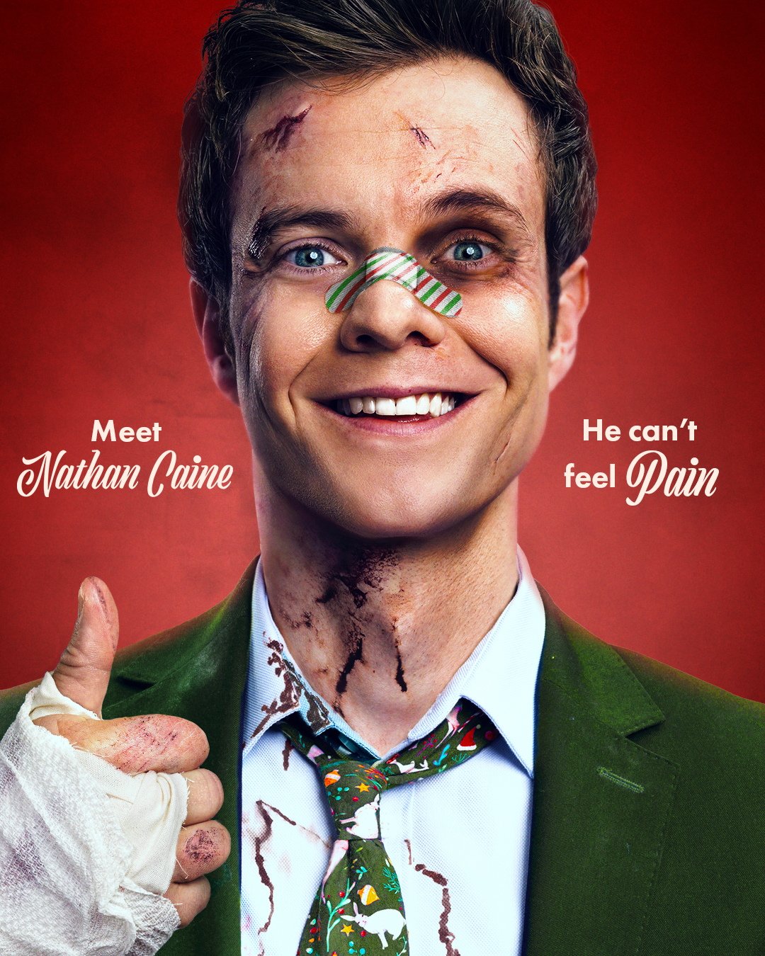 Jack Quaid als Nathan Caine op nieuwe Novocaine poster 