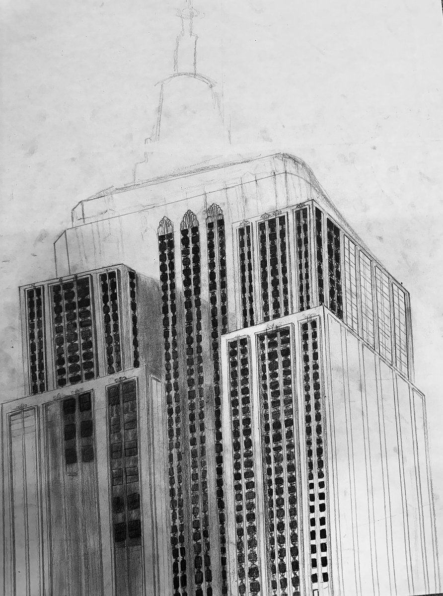 UckfieldCollege's tweet photo. Year 9 art students have been doing large drawings of ย architecture - with gorgeous results #Lovelearningforlife #UckfieldCollege https://t.co/0GiMrtYkaT
