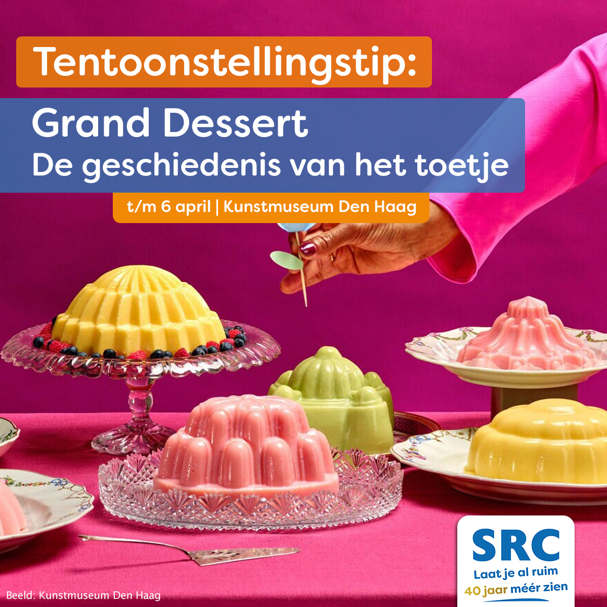 In #Kunstmuseum #DenHaag staat de geschiedenis én het plezier van het #toetje in Europa centraal. Aan de hand van kookboeken, bakvormen, serviezen, schilderijen en nog veel meer duikt u als bezoeker in de overheerlijke, zoete wereld van het dessert! ➡️ kunstmuseum.nl