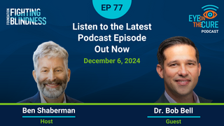 #ICYMI: Holiday drive-time is perfect for catching the latest <a href="/FightBlindness/">Foundation Fighting Blindness</a> podcast featuring Bob Bell! 🚗 Hear about #RNAExonEditing, the #STELLARClinicalTrial for #StargardtDisease, &amp; more.  Happy listening &amp; #HappyHolidays ⛄️from #TeamAscidian.  🎧➡️bit.ly/4g18Loq
