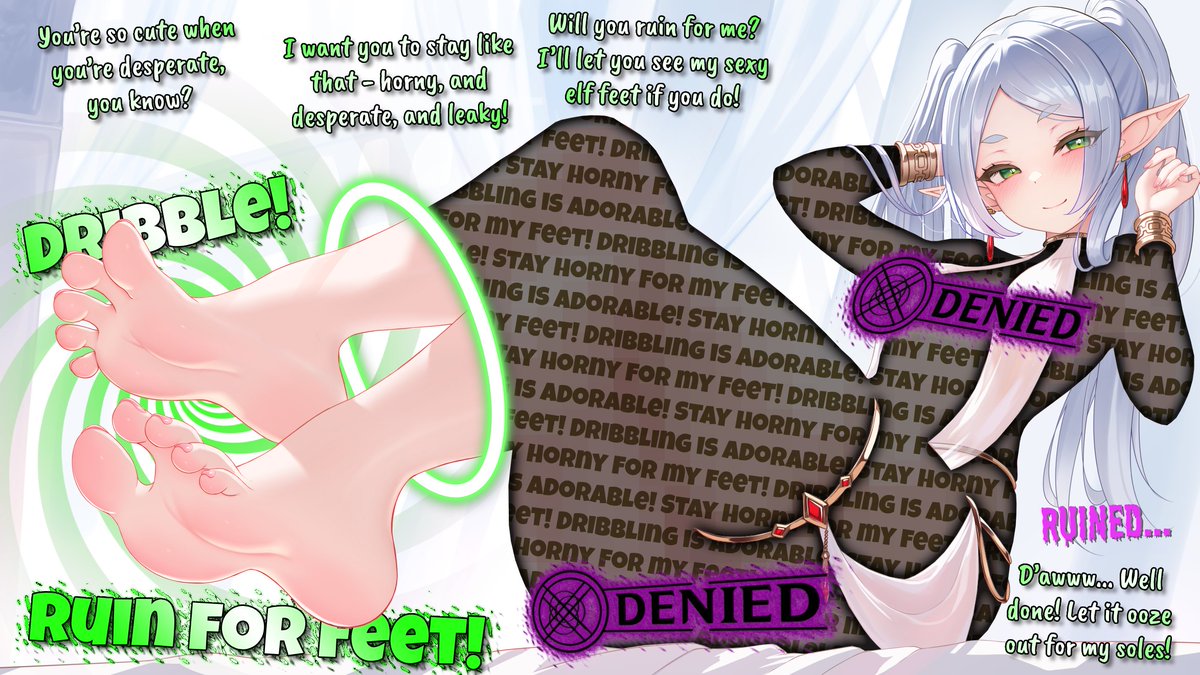 You won't get Frieren's feet for free! [Nekoda (Maoda)] [Link in alt] 

#censoredhentai #censoredforbetas #femdom #footfetish