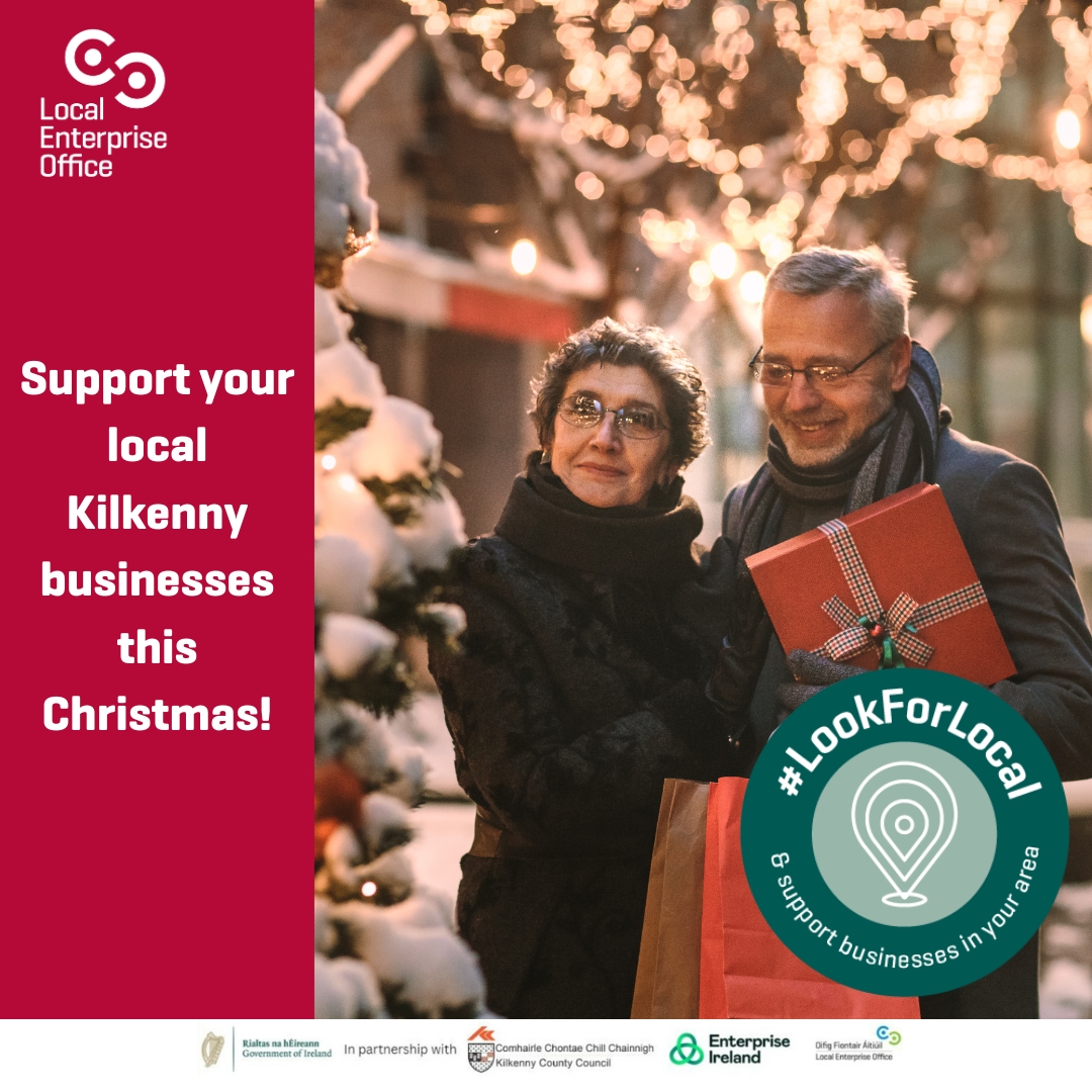 LEOKilkenny's tweet image. 🎄✨ It&apos;s Christmas time in Kilkenny! Spread the Christmas cheer by shopping local—it’s the gift that keeps giving! 💝

#lookforlocal #shopkilkenny