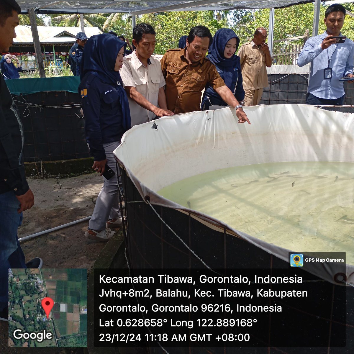 sofrantuna's tweet image. Senin (23/12/24) Sofran luhkan KabGorontalo lakukan pendampingan di Pokdakan Mina Gemilang Ds Balahu, penebaran bibit ikan nila oleh Bupati Gorontalo dan kunjungan tim Dinas PUPR ttg pengelolaan ikan skala rumahan
#GiatLuhkanSatminkalBitung
#Luhlapor
@bpppbitung 
@pusluh_bppsdm