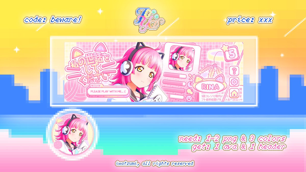 help rt? Thank you❕ 🐈 

HAI GUSYYY! Boleh minta tolong buat ospekin layout baru, apakah sudah aman? sama minta tolong buat vote price nya dibawah, kalau ada kesamaan dengan ba lain bisa dm yaa🐾

#zonauang #zonaba