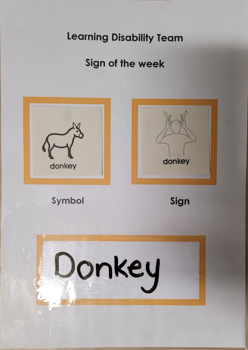 NUH_Ldlt's tweet photo. Hello everyone.
The acute learning disability team would like to wish you all a happy and healthy festive holiday, however you will be spending it.
Please look after yourselves and each other
We have chosen donkey for our sign of the week #MyLDteamday https://t.co/dlwECIAXiw